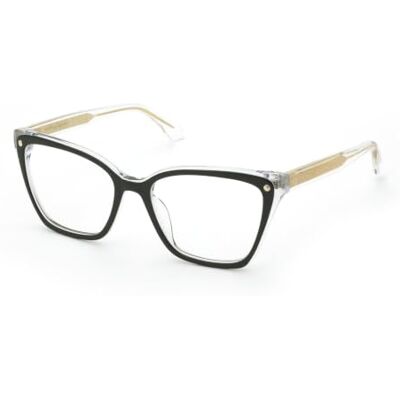 TWINSET PLASTIC OPT FRAME MAT: Cellulose acetate_C: SHINY TOP BLACK+CRYSTAL D: 140x17 / Female Cura della persona e salute TWINSET PLASTIC OPT FRAME MAT: Cellulose acetate_C: SHINY TOP BLACK+CRYSTAL D: 140x17 / Female Cura della persona e salute