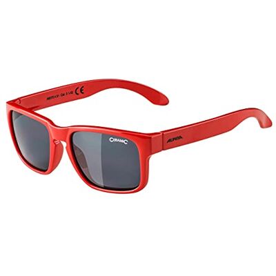 ALPINA Unisex Bambini, MITZO Occhiali da sole, red, One Size ALPINA Unisex Bambini, MITZO Occhiali da sole, red, One Size