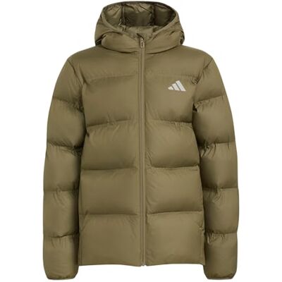 Adidas Unisex Bambini e ragazzi Synthetic Down Coat, olive strata/REFLECTIVE SILVER, 7-8 Years Adidas Unisex Bambini e ragazzi Synthetic Down Coat, olive strata/REFLECTIVE SILVER, 7-8 Years