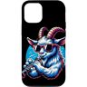 Goat Farm Clarinet Musician Sunglasses Design Custodia per iPhone 15 Occhiali da sole unici per clarinettista di capra, divertenti opere d'arte