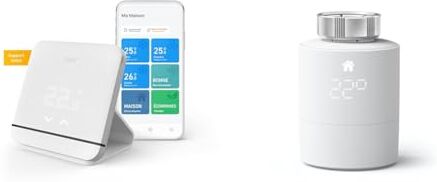 tado° Controllo Climatizzazione Intelligente V3+ – wifi – Gestione via app & Testa Termostatica Intelligente – Accessorio Aggiuntivo Controllo Temperatura