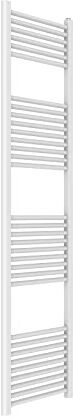 Ercos Scaldasalviette Termoarredo Bagno Dimensioni 450x1800 MM Radiatore Colore Bianco Moderno, Attacchi da 1/2" Fornito Con Kit Montaggio