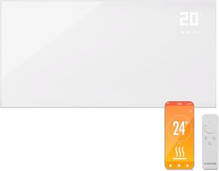 KLARSTEIN Stufa Elettrica Infrarossi Basso Consumo, Pannello Radiante 770W, Telecomando e Timer, WiFi App, per Riscaldamento No CO2