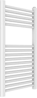 Ercos Scaldasalviette Termoarredo Bagno Dimensioni 450x770 MM Radiatore Colore Bianco Moderno, Attacchi da 1/2" Fornito Con Kit Montaggio