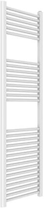 Ercos Scaldasalviette Termoarredo Bagno Dimensioni 450x1500 MM Radiatore Colore Bianco Moderno, Attacchi da 1/2" Fornito Con Kit Montaggio