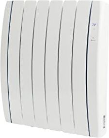 HAVERLAND Radiatore elettrico programmabile con pietra naturale 900 W, uso ideale +6 ore/giorno, +/- 10-15 m², Bianco