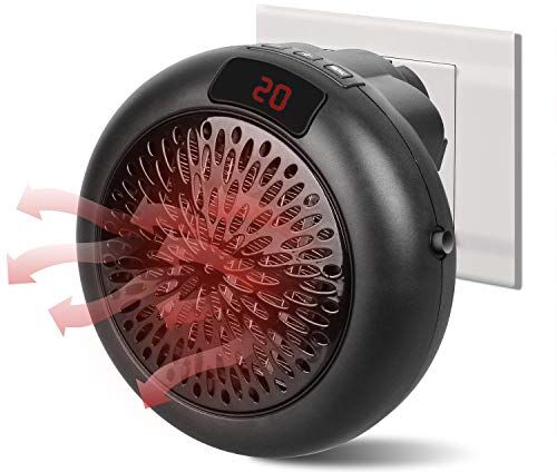 Les-Theresa Stufetta Elettrica Basso Consumo, 1000 W Mini Termoventilatore Basso Consumo Stufa Elettrica Da Parete, Termoventilatore Spina, 3 Modalità E Termostato Regolabile Per Ufficio, Casa, Soggiorno, Bagno