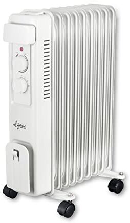 Suntec Wellness SUNTEC riscaldatore elettrico radiatore ad olio HotSafePro 2000 Watt riscaldatore elettrico ultra potente 9 alette riscaldanti + 3 impostazioni di calore