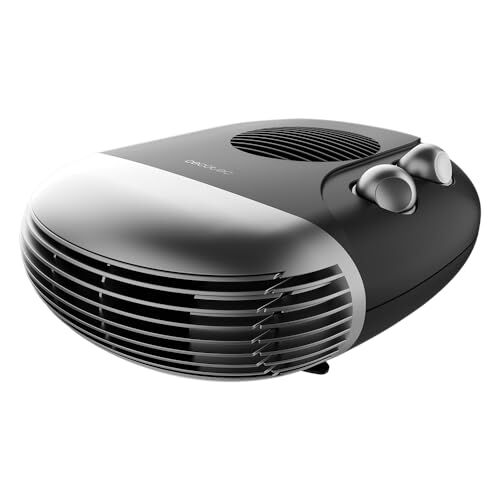 Cecotec Riscaldatore elettrico a basso consumo ReadyWarm 2000 Max Horizon Black. Termoventilatore da 2000 W, 3 modalità, termostato regolabile, uso semplice, area di copertura 20 m2, nero