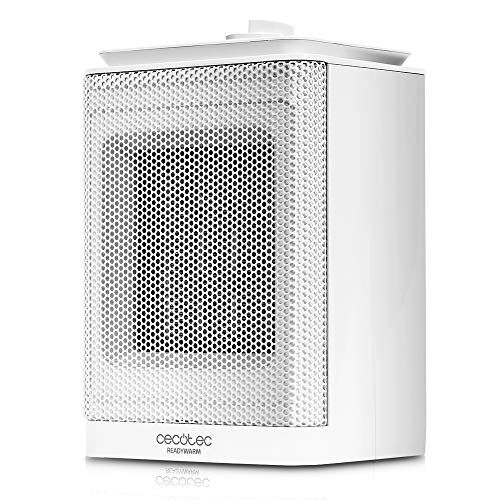 Cecotec Riscaldatore da bagno in ceramica Ready Warm 6150 Ceramica Rotate Style Oscillante, 1500 W, termostato regolabile, 3 modalità, protezione da surriscaldamento e anti-rollio, silenzioso, 25m2