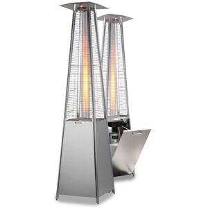 Wintem Stufa a Gas da Esterno Aura a Piramide Grigia 12kW con Accensione Piezoelettrica e Termostato Regolabile per Terrazze e Giardini, Funzionamento con Bombola GPL o Butano, Design Moderno Wintem Stufa a Gas da Esterno Aura a Piramide Grigia 12kW con Accensione Piezoelettrica e Termostato Regolabile per Terrazze e Giardini, Funzionamento con Bombola GPL o Butano, Design Moderno