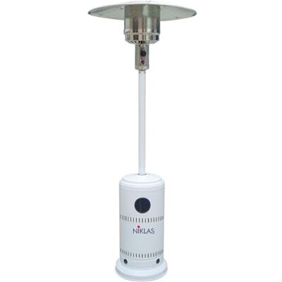 NIKLAS termopatio a gas stufa a fungo riscalda 25 mq bianco NIKLAS termopatio a gas stufa a fungo riscalda 25 mq bianco
