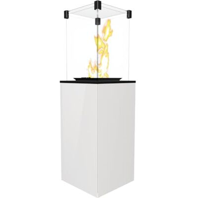 KRATKI Stufa a Gas da Esterno Patio con vetri bianco controllo manuale 8,2 kW KRATKI Stufa a Gas da Esterno Patio con vetri bianco controllo manuale 8,2 kW