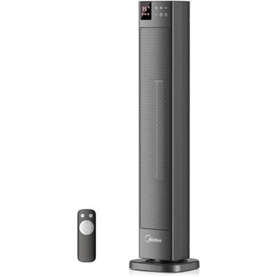 Midea SE(GR) Stufa Elettrica in Ceramica 2000W con Termostato e Telecomando, 76 cm, 3 Modalità, Timer 24H, Protezione dal Surriscaldamento e Ribaltamento, Riscaldamento Rapido Midea SE(GR) Stufa Elettrica in Ceramica 2000W con Termostato e Telecomando, 76 cm, 3 Modalità, Timer 24H, Protezione dal Surriscaldamento e Ribaltamento, Riscaldamento Rapido