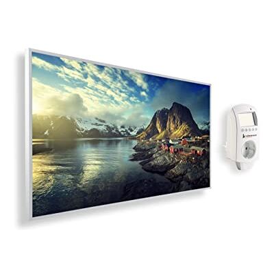 KÖNIGHAUS Pannello riscaldante a infrarossi con immagine panoramica 1200 Watt – Termostato Smart – 18–29 m² KÖNIGHAUS Pannello riscaldante a infrarossi con immagine panoramica 1200 Watt – Termostato Smart – 18–29 m²