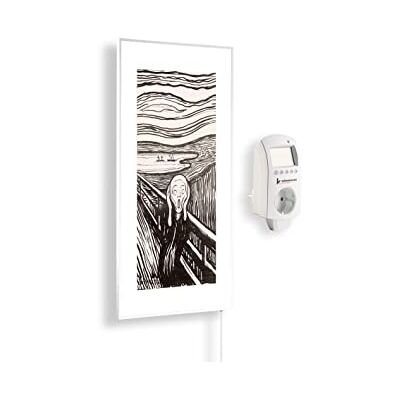 KÖNIGHAUS Pannello riscaldante a infrarossi con immagine panoramica 1000 Watt – Termostato Smart – 14–26 m² KÖNIGHAUS Pannello riscaldante a infrarossi con immagine panoramica 1000 Watt – Termostato Smart – 14–26 m²