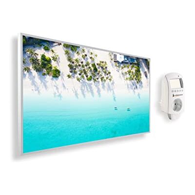 KÖNIGHAUS Pannello riscaldante a infrarossi con immagine panoramica 1000 Watt – Termostato Smart – 14–26 m² KÖNIGHAUS Pannello riscaldante a infrarossi con immagine panoramica 1000 Watt – Termostato Smart – 14–26 m²