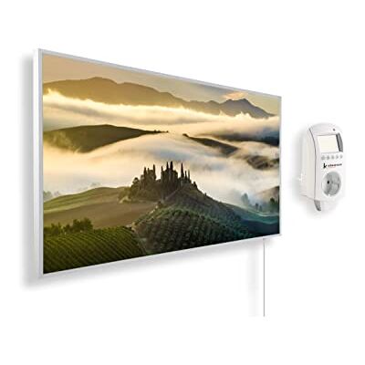 KÖNIGHAUS Pannello riscaldante a infrarossi con immagine panoramica 800 Watt – Termostato Smart – 11–21 m² KÖNIGHAUS Pannello riscaldante a infrarossi con immagine panoramica 800 Watt – Termostato Smart – 11–21 m²