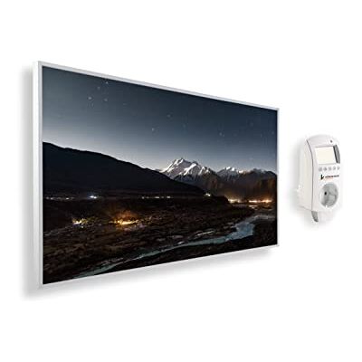 KÖNIGHAUS Pannello riscaldante a infrarossi con immagine panoramica 1000 Watt – Termostato Smart – 14–26 m² KÖNIGHAUS Pannello riscaldante a infrarossi con immagine panoramica 1000 Watt – Termostato Smart – 14–26 m²