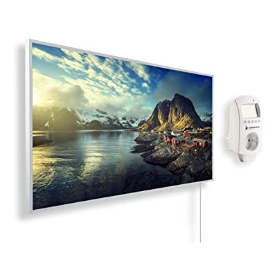 KÖNIGHAUS Pannello riscaldante a infrarossi con immagine panoramica 600 Watt – Termostato Smart – 8–16 m² KÖNIGHAUS Pannello riscaldante a infrarossi con immagine panoramica 600 Watt – Termostato Smart – 8–16 m²
