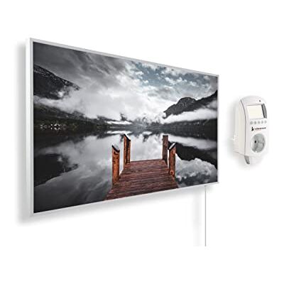 KÖNIGHAUS Pannello riscaldante a infrarossi con immagine panoramica 800 Watt – Termostato Smart – 11–21 m² KÖNIGHAUS Pannello riscaldante a infrarossi con immagine panoramica 800 Watt – Termostato Smart – 11–21 m²