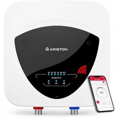 Ariston ANDRIS ELITE WIFI 15L Scaldabagno elettrico su lavandino Risparmio energetico 13% Scaldacqua 15l progettato e fabbricato per essere installato in Francia Ariston ANDRIS ELITE WIFI 15L Scaldabagno elettrico su lavandino Risparmio energetico 13% Scaldacqua 15l progettato e fabbricato per essere installato in Francia
