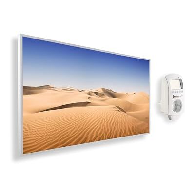 KÖNIGHAUS Pannello riscaldante a infrarossi con immagine panoramica 1200 Watt – Termostato Smart – 18–29 m² KÖNIGHAUS Pannello riscaldante a infrarossi con immagine panoramica 1200 Watt – Termostato Smart – 18–29 m²