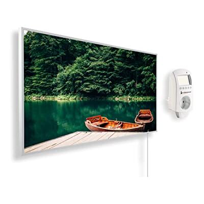 KÖNIGHAUS Pannello riscaldante a infrarossi con immagine panoramica 800 Watt – Termostato Smart – 11–21 m² KÖNIGHAUS Pannello riscaldante a infrarossi con immagine panoramica 800 Watt – Termostato Smart – 11–21 m²