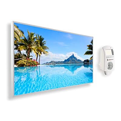 KÖNIGHAUS Pannello riscaldante a infrarossi con immagine panoramica 1000 Watt – Termostato Smart – 14–26 m² KÖNIGHAUS Pannello riscaldante a infrarossi con immagine panoramica 1000 Watt – Termostato Smart – 14–26 m²