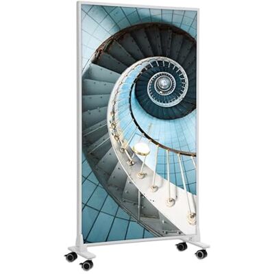 KÖNIGHAUS Pannello riscaldante decorativo apparecchio da pavimento 600 8–16 m², motivo: Scala a chiocciola, pannello riscaldante mobile, piedini, caldo in 2 minuti KÖNIGHAUS Pannello riscaldante decorativo apparecchio da pavimento 600 8–16 m², motivo: Scala a chiocciola, pannello riscaldante mobile, piedini, caldo in 2 minuti