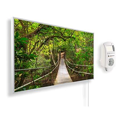 KÖNIGHAUS Pannello riscaldante a infrarossi con immagine panoramica 800 Watt – Termostato Smart – 11–21 m² KÖNIGHAUS Pannello riscaldante a infrarossi con immagine panoramica 800 Watt – Termostato Smart – 11–21 m²