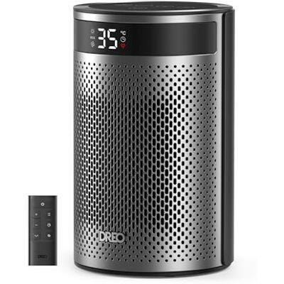 DREO 1500 W riscaldatore elettrico per camera da letto, da pavimento, protezione da surriscaldamento e ribaltamento, termostato regolabile, blocco di sicurezza per bambini, silenzioso, timer 12 ore DREO 1500 W riscaldatore elettrico per camera da letto, da pavimento, protezione da surriscaldamento e ribaltamento, termostato regolabile, blocco di sicurezza per bambini, silenzioso, timer 12 ore