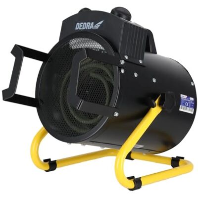 Dedra Termoventilatore elettrico 3,0 kW rotondo, nero, , per ambienti ben isolati, termostato, protezione da surriscaldamento, controllo della temperatura, tre modalità di funzionamento Dedra Termoventilatore elettrico 3,0 kW rotondo, nero, , per ambienti ben isolati, termostato, protezione da surriscaldamento, controllo della temperatura, tre modalità di funzionamento