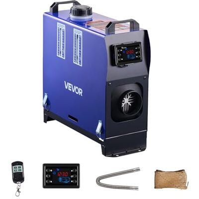 VEVOR Riscaldatore Diesel, 8 kW, DC 12 V/24 V, Riscaldatore d'Aria Diesel Portatile Tutto in Uno con Telecomando e Schermo LCD, Riscaldamento Rapido e Silenzioso, Serbatoio Carburante Grande da 5 L VEVOR Riscaldatore Diesel, 8 kW, DC 12 V/24 V, Riscaldatore d'Aria Diesel Portatile Tutto in Uno con Telecomando e Schermo LCD, Riscaldamento Rapido e Silenzioso, Serbatoio Carburante Grande da 5 L