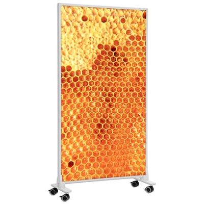 KÖNIGHAUS Pannello riscaldante decorativo apparecchio da pavimento 1200 18–29 m², motivo: Miele, pannello riscaldante mobile, piedini, caldo in 2 minuti KÖNIGHAUS Pannello riscaldante decorativo apparecchio da pavimento 1200 18–29 m², motivo: Miele, pannello riscaldante mobile, piedini, caldo in 2 minuti