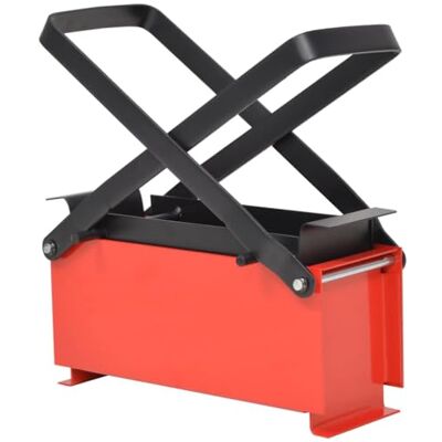 vidaXL Compattatore di Carta in Acciaio 34x14x14 cm Nero e Rosso vidaXL Compattatore di Carta in Acciaio 34x14x14 cm Nero e Rosso