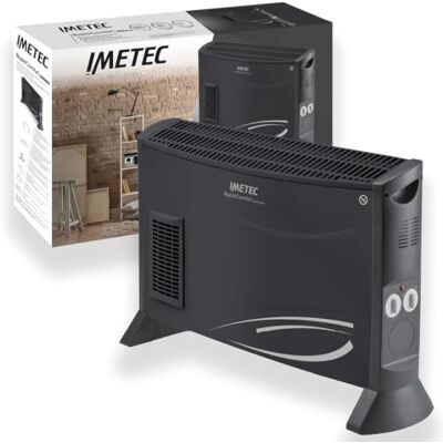Imetec Rapid Comfort Black Code – Termoconvettore 2000W Risparmio energetico fino al 40%* in modalità Smart Energy 4 temperature Silenzioso Termostato sicurezza Imetec Rapid Comfort Black Code – Termoconvettore 2000W Risparmio energetico fino al 40%* in modalità Smart Energy 4 temperature Silenzioso Termostato sicurezza