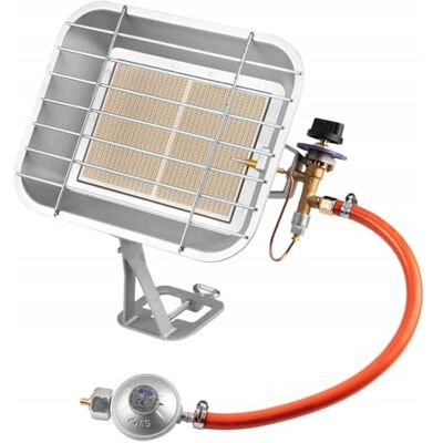 NEO TOOLS Stufa a gas, riscaldatore a gas, con regolatore di pressione, alimentato a gas propano, con tubo e regolatore 34 x 13 x 40 cm Potenza nominale 4600 W NEO TOOLS Stufa a gas, riscaldatore a gas, con regolatore di pressione, alimentato a gas propano, con tubo e regolatore 34 x 13 x 40 cm Potenza nominale 4600 W