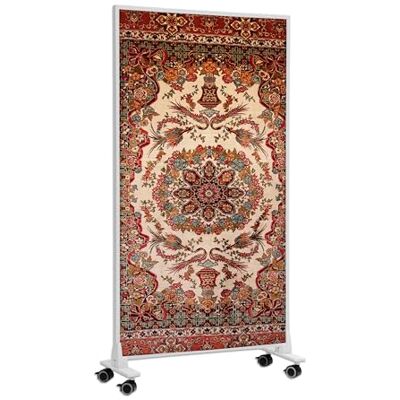 KÖNIGHAUS Pannello riscaldante decorativo apparecchio da pavimento 1200 18–29 m², motivo: Tappeto turco, pannello riscaldante mobile, piedini, caldo in 2 minuti KÖNIGHAUS Pannello riscaldante decorativo apparecchio da pavimento 1200 18–29 m², motivo: Tappeto turco, pannello riscaldante mobile, piedini, caldo in 2 minuti