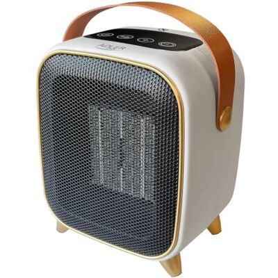 Adlereurope Mini termoventilatore in ceramica, 1000 W, timer, LED, 35 dB Riscaldamento Ceramico 700/1000W Termostato 15-45°C Funzionamento Silenzioso Fino a 35dB Funzione Aria Fredda Display LED Adlereurope Mini termoventilatore in ceramica, 1000 W, timer, LED, 35 dB Riscaldamento Ceramico 700/1000W Termostato 15-45°C Funzionamento Silenzioso Fino a 35dB Funzione Aria Fredda Display LED