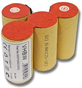 vhbw Batteria  Ni-Mh 3000mAh (4.8V) per Vileda AS-193E9A sostituisce 4SC3000.