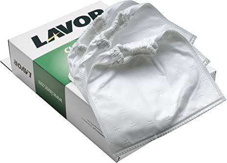 Lavor Filtri in Panno, per ASHLEY 200, ASHLEY 310, Free VAC, ASHLEY 110, ASHLEY 111, Grigio chiaro, Set di 3