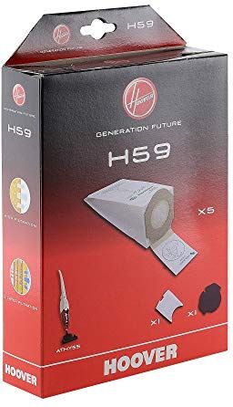 Hoover H59 Sacchetti, Originali, in Carta, Extra Filtranti, Compatibili con Aspirapolvere Athyss Reverter, 5 Pezzi