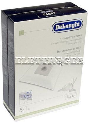 DeLonghi DLS97 SACCHETTI ASPIRAPOLVERE DE LONGHI DR57 (ROMEO, XTD), TERMOZETA (MAGGIOLINO, FRAGOLINO) SEVERIN BR7928