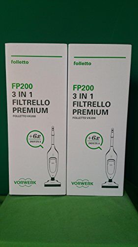 Vorwerk VK 200 Folletto, 12 Sacchetti e 12 Profumini Originali