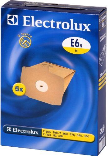 Electrolux 2681041406 E6N- Sacchi per aspirapolvere, compatibili con modelli D 715, D 720, 725-740, Z355, 358, 360, 375, 380, 390, 400