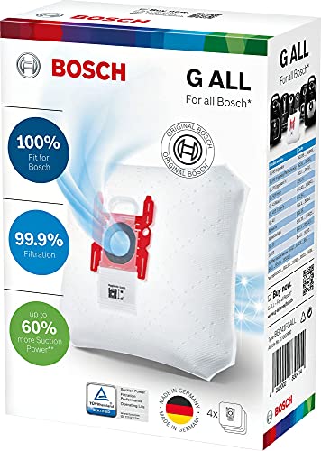 Bosch , Quattro Sacchetti Powerprotect Per Aspirapolvere, Bianco