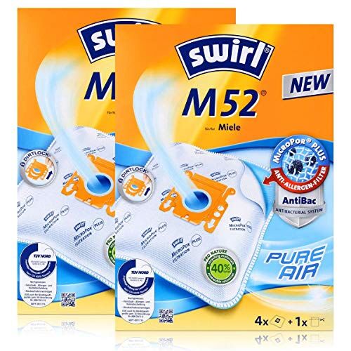 Swirl 2 sacchetti per aspirapolvere  M 52 MicroPor, in tessuto non tessuto.