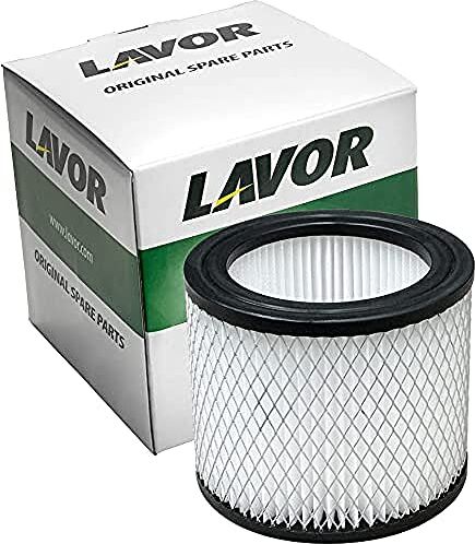 Lavor Filtro a Cartuccia Lavabile per Aspiratori per Serie VAC, CF, WT, VENTI, TRENTA, RUDY, bianco, 1,