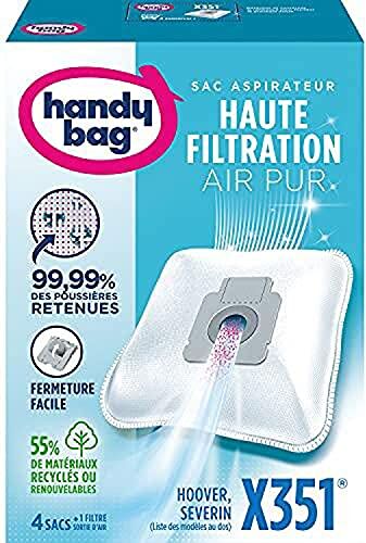 Handy Bag Hoover Freespace Sprint, Sacchetti per aspirapolvere, 4 pz. + filtro di scarico